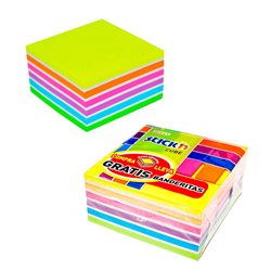 Notas Adhesivas Cubo 76x76 mm 7 Colores con Banderines Gratis. Santiago Aloy S.A.