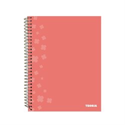 Cuaderno A5 Teoría LIso con Espiral 96 H Flex