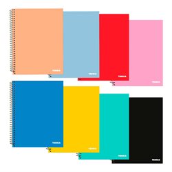 Cuaderno de Espiral 96 Hojas Rayadas Vibra Color Teoría
