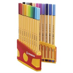 Marcador Stabilo Point 88 Cartuchera x20
