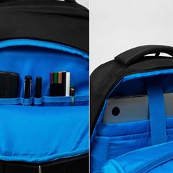 Mochila Boston 17,5 " B-PACK Negro y Azul