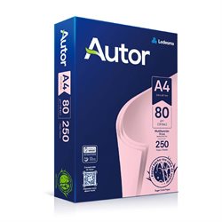 Papel A4 Autor Rosado 250 hojas 80g. Santiago Aloy S.A.