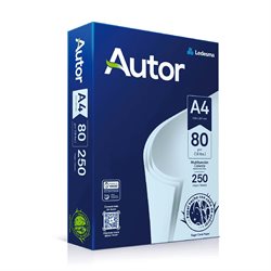 Papel A4 Autor Celeste 250 hojas 80g. Santiago Aloy S.A.