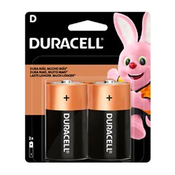 Pilas alcalinas  D x 2 unidades DURACELL | Aloy 360