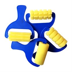 Set Rodillos de Esponja 13x10,5 cm x4